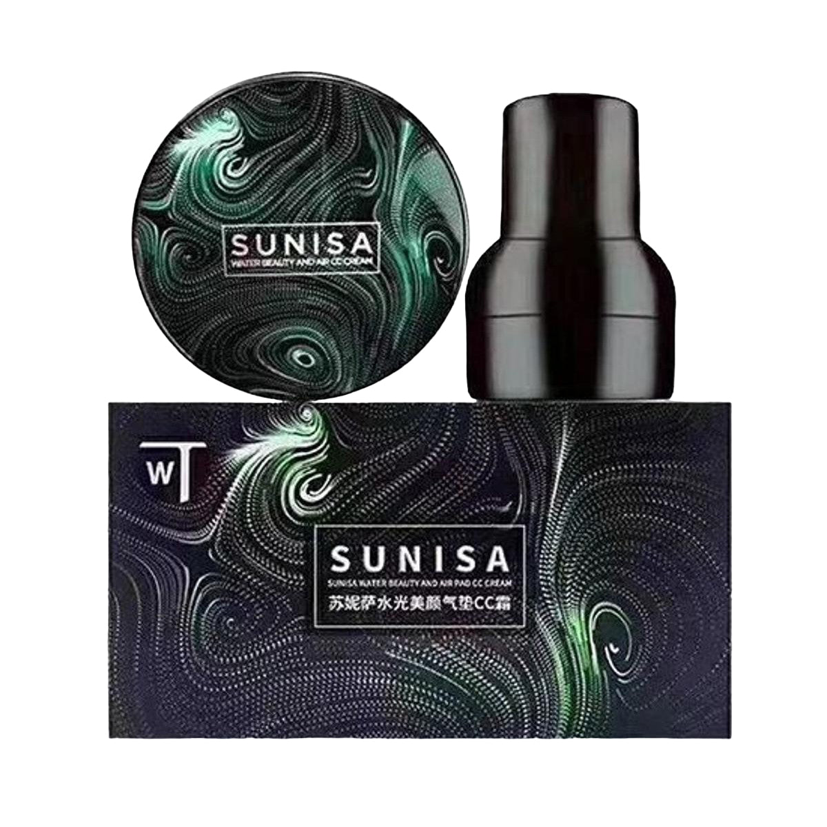 OUT OF STOCK SUNISA 3-in-1 Air Cushion CC & BB Cream | Waterproof Moisturizing Foundation with Sponge