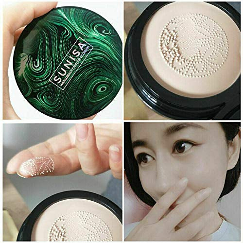OUT OF STOCK SUNISA 3-in-1 Air Cushion CC & BB Cream | Waterproof Moisturizing Foundation with Sponge