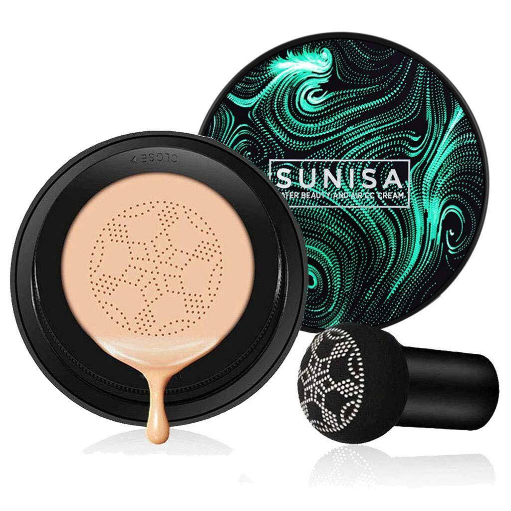 OUT OF STOCK SUNISA 3-in-1 Air Cushion CC & BB Cream | Waterproof Moisturizing Foundation with Sponge
