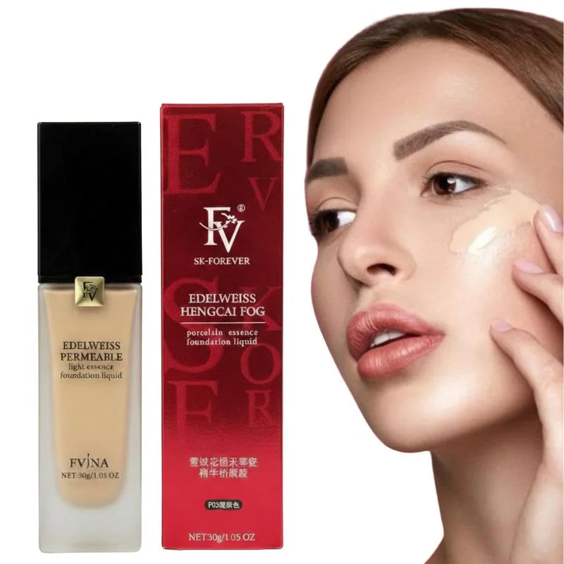 V Refreshing Essence Foundation 30g | Moisturizing Long-Lasting Liquid Base Makeup