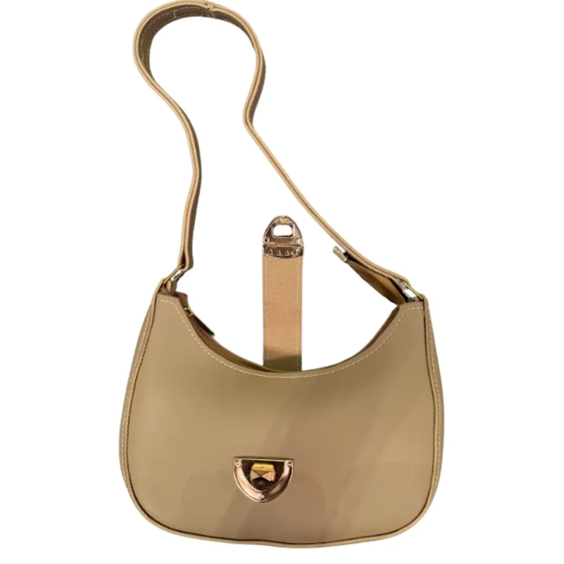 Crescent Leather Luxury Shoulder Bag for Women | Deep Green