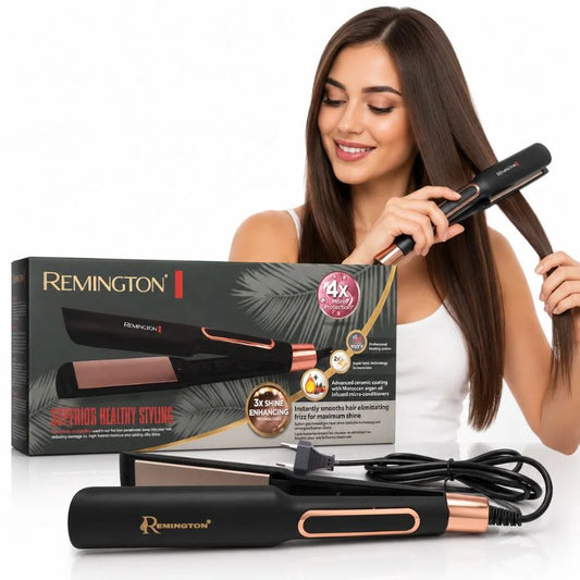 Remington Supports Healthy Styling Hair Straightener | Model FR-2115 | Infrared Technology Ceramic Plates Flat Iron