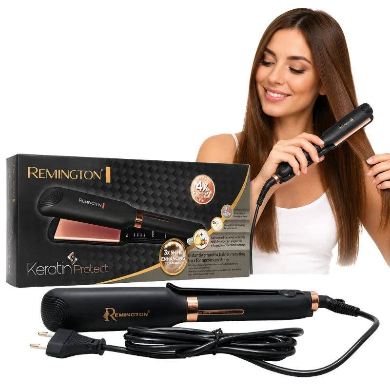 Remington Keratin Protect Intelligent Hair Straightener | Model FR-2028 | Advanced Ceramic Plates & Heat Protection Sensor
