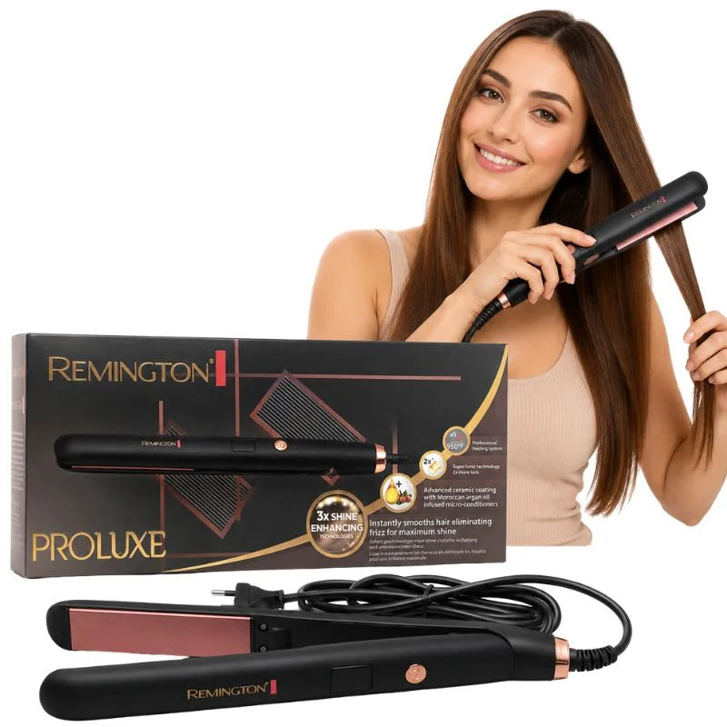 Remington PROLUXE Hair Straightener | Model FR-2105 | Professional Salon Styling with Advanced Ceramic Plates