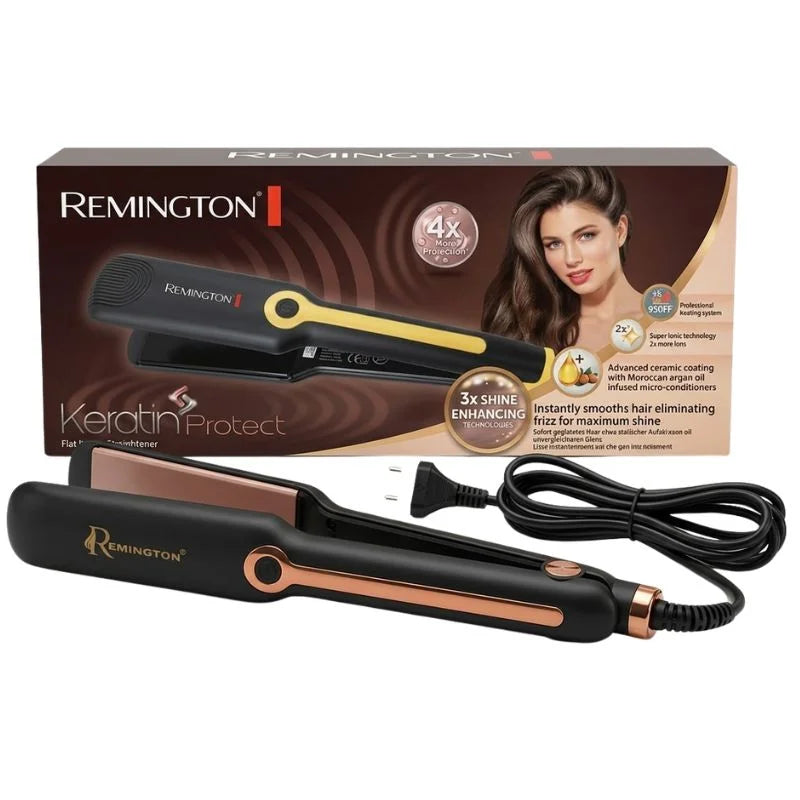 Remington Keratin Protect Intelligent Hair Straightener | Model FR 7033 | Ceramic Styling Plates with Keratin Technology