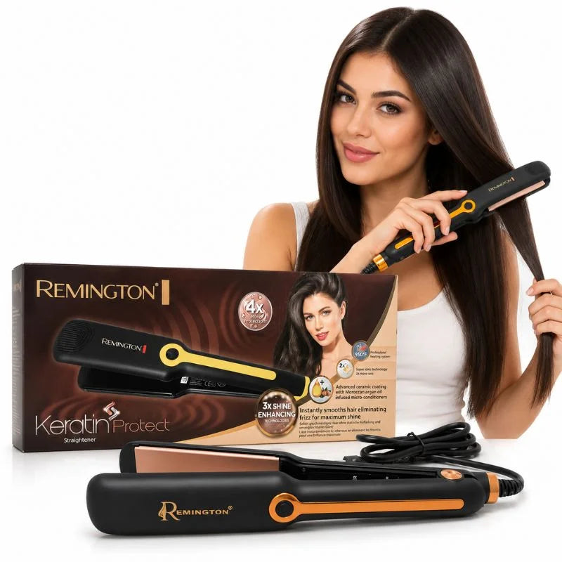 Remington Keratin Protect Intelligent Hair Straightener | Model FR 7033 | Ceramic Styling Plates with Keratin Technology