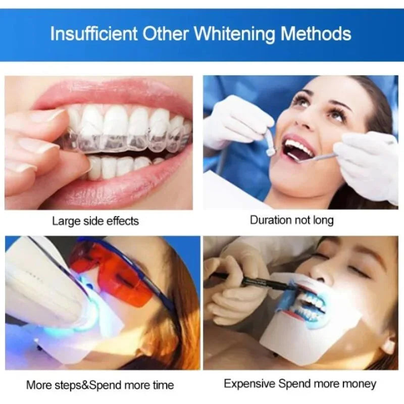 Gegemoon 9D Teeth Whitening Strips | Professional Teeth Whitening Kit | Enamel Safe Whitening Strips | Deep Stain Removal | Mint Flavor | 7 Pairs